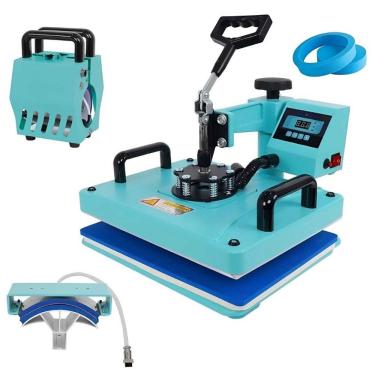 Imagem de Prensa Térmica Sublimadora 5 em 1 Caneca Camiseta Boné Prato Personalizada Transfer Importway