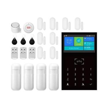 Imagem de Sistema De Alarme Antifurto Wifi GSM De 4,3 Polegadas Para Casa Com Co