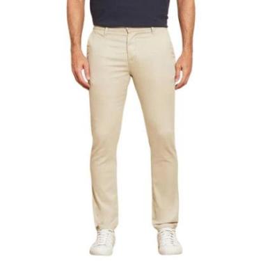Imagem de Calça de Sarja Chino Com Bolso Traseiro Embutido Alfaiataria-Masculino
