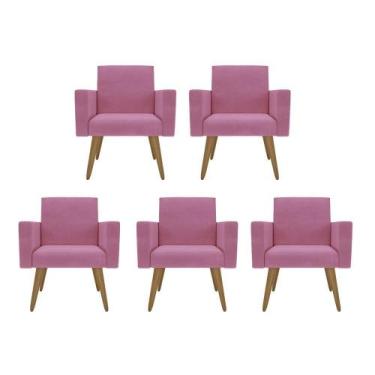 Imagem de Kit 5 Poltronas: Elegância E Glamur Absolutos No Salão - Móveis Mafer,