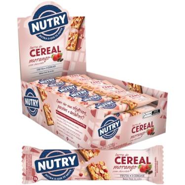 Imagem de Nutry Display Barra De Cereal Morango Com Chocolate - 22G - Display 24 Unidades