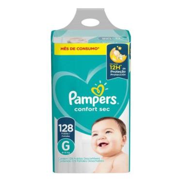 Imagem de Fraldas Pampers Confort Sec G x 128 unidades
