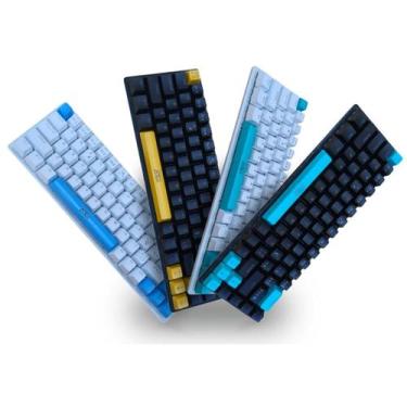 Imagem de Teclado Mecânico Gamer RGB 60 Layout ABNT2 Compacto Com 68 Teclas Para