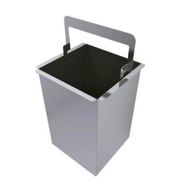 Imagem de Lixeira Gourmet Embutir 4L em Aço Inoxidável  Organização e Estilo par