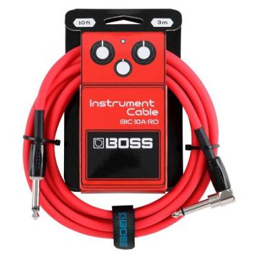 Imagem de Cabo Instrumentos P10/P10L 3 metros Boss BIC-10A-RD Vermelho