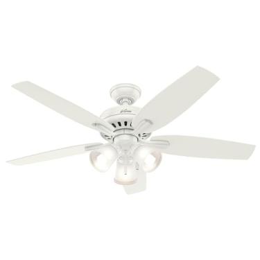 Imagem de Hunter Newsome Ventilador de teto interno com luzes LED e controle de corrente de puxar...