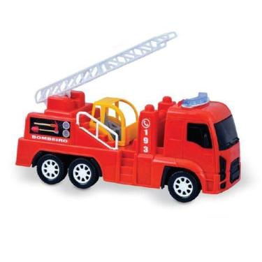 Imagem de Caminhão bombeiro kit com 6 unidades diverplas