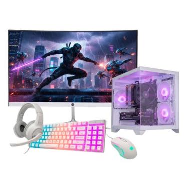 Imagem de Computador Gamer Completo Ryzen 5 5600g 32gb Ram Ssd 1tb Tela 23 Gabin