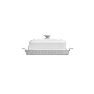 Imagem de Manteigueira Branco para Mesa Posta em Porcelana Uso Diário Elegante Germer Porcelanas