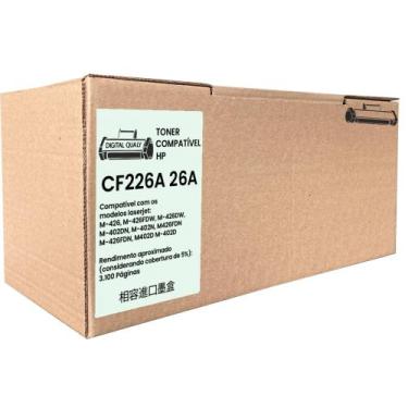 Imagem de Cartucho Compatível CF226A HP M402 M426FDN Uso Corporativo Preto 3100 