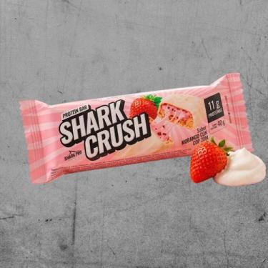 Imagem de Barra de Proteína Shark Crush 40g, Morango C/ Iogurte