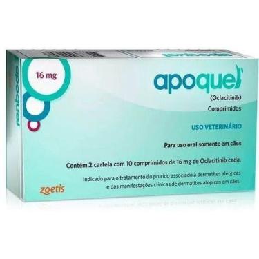 Imagem de Apoquel 16 mg - Tratamento Para Coceira em Cães - Zoetis - SIMPARIC