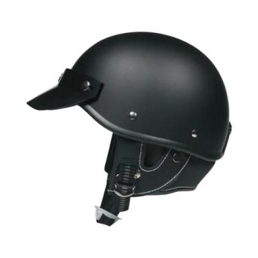 Imagem de Retro vintage capacete da motocicleta scooter meio capacete cruiser pr