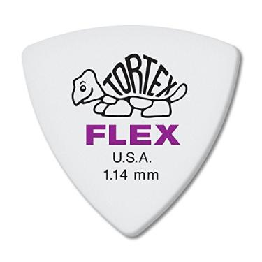 Imagem de Jim Dunlop Palheta de guitarra roxa Dunlop Tortex Flex Triangle 1,14 mm (456P1.14)