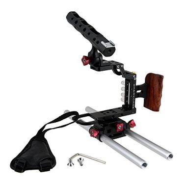 Imagem de Fotodiox Pro Cinema Black Sharkcage para câmeras Sony a7-Series (a7, a7R, a7S) - Skeleton Housing, Protective Video Cage