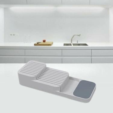 Imagem de Gaveta Faqueiro porta Faca Separação Organizador Caixa Cozinha Sebo Talheres