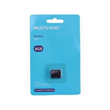 Imagem de Pendrive Multilaser 8GB Nano 2.0 USB PD053 Preto