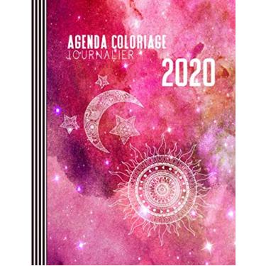Imagem de Agenda Coloriage 2020: Grand Semainier Calendrier avec 15 Pages Zodiaque Colorier + To Do Listes + 31 Dot Grid Notes Pointillé - Journalier Organisateur A4 - Antistress Planificateur Carnet Adultes