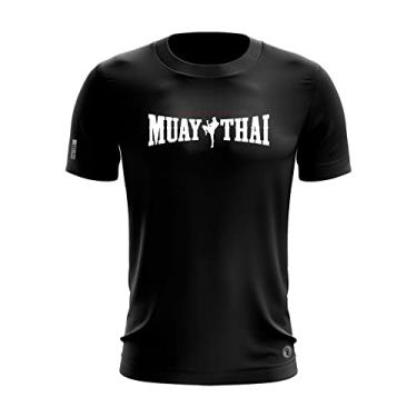 Imagem de Camiseta Artes Marciais Shap Life Muay Thai Academia Treino Cor:Preto;Tamanho:G