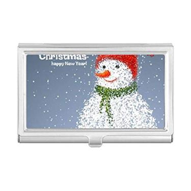 Imagem de Carteira de bolso com porta-cartões Merry Christmas Snowman Festival