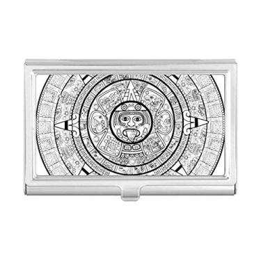 Imagem de Porta-cartões de visita com estampa abstrata de faraó do Egito Antigo