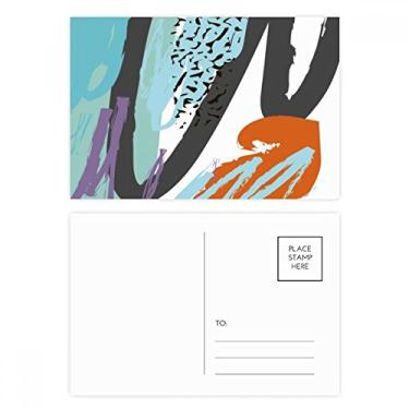 Imagem de Conjunto de cartões postais de arte abstrata Enthusiasm Cartão de felicitações de aniversário