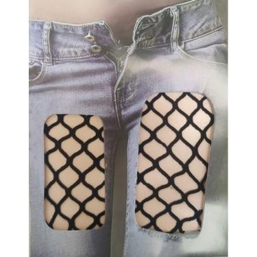 Imagem de Meia Calça Arrastão Preta 36 Ao 50 Trama Media - R65