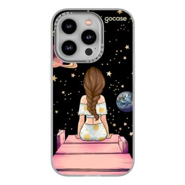 Imagem de Capa Deluxe Slim Fosca Gocase Compatível com iPhone 14 Pro (6.1 Pol) (Garota Universo)