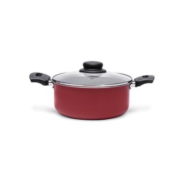 Imagem de Caçarola Com Tampa Brinox Ruby Antiaderente 1,9 Litros Ø 18 cm Vermelho