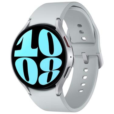 Imagem de Smartwatch Samsung Galaxy Watch6 LTE 44mm Prata Tela Super AMOLED de 1.47", Bluetooth, Wi-Fi, GPS, NFC e Google Wear OS