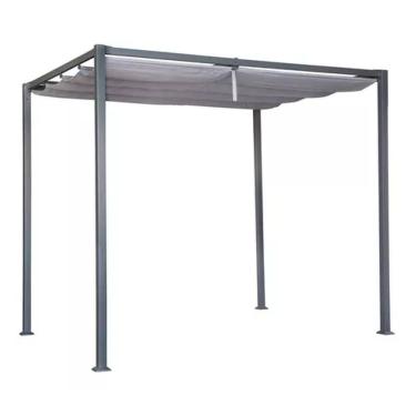 Imagem de Pergolado De Alumínio - Cobertura Retrátil - 2,2x2,9x2,9m