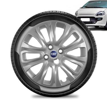 Imagem de Calota Fiat Punto aro 15 2015 a 16 prata todos Emb Azul