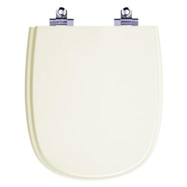 Imagem de Assento Sanitário Laqueado Soft Close Sabatini Palha (bege claro) para vaso Icasa