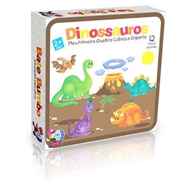 Jogo Quebra Cabeça Infantil Dinossauros 100 Peças Menino Grow 2660