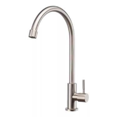 Imagem de Torneira De Cozinha inox Mesa Metal Bica Movel Luxo 1/4v