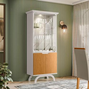 Imagem de Cristaleira 2 Portas Creta Off White Ype