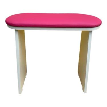 Imagem de Apoio Suporte Das Pernas ou Pé Pedicure Manicure Ergonômico Nails EXTREMO CONFORTO PREMIUM em MDF (Pink)