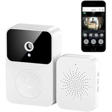 Imagem de Campainha Inteligente com Câmera HD Integrada, Detecção de Movimento PIR, Alarme de Segurança, Interfone e Wi-Fi, Armazenamento na Nuvem, para Casa e Apartamento_YODHE