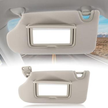 Imagem de Viseira de sol de carro adequada para Nissan Altima 2013 2014 2015 2016 2017 2018‎ Viseira de sol com placa de cobertura espelhada para bloqueio da luz solar 96400-3TA2A (cinza, lado direito do