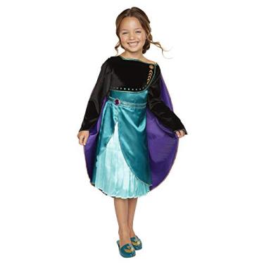 Imagem de Frozen 2 Vestido de epílogo Anna para meninas, fantasia de princesa para festa de Halloween e Natal, roupa serve para tamanhos 4-6X - para meninas de 3, 4, 5 e 6 anos