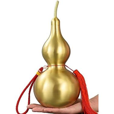 Imagem de China cabaça de bronze wu lou feng shui decorações de cabaça wu lou/hu lu/lou shui produtos decorativos de feng shui, alto: 27cm