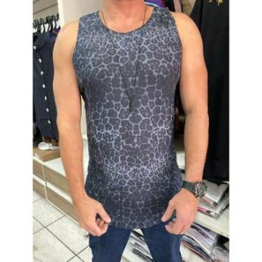 Imagem de Camiseta Regata Longline Masculina Pintas de leopardo-Masculino