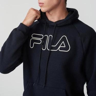 Imagem de Jaqueta Fila Com Capuz Letter Winter Outline Preto