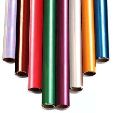 Imagem de Woixiow Rolos coloridos de celofane, 8 rolos de papel de embrulho transparente, 85 x 5 m, papel de embrulho de celofane grosso para presente, papel de embrulho transparente para flor, embrulho de