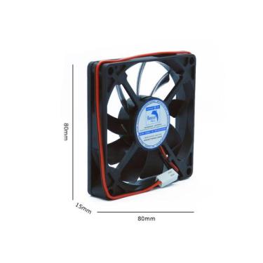 Imagem de Micro Ventilador Cooler Ventoinha 80x80x15 Mm Fan 12v Resistente Água 