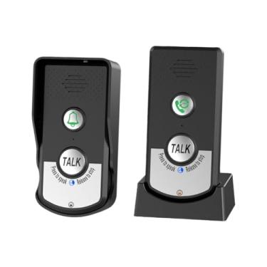 Imagem de WeiLaiKeQi Campainha de conversação bidirecional Intercomunicador Pager de longo alcance Campainha de voz Intercomunicador Campainha eletrônica para sala de aula, Preto