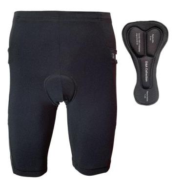 Imagem de Bermuda Bike Shorts Masculina Forro acolchoada de Espuma Ciclista Cicl