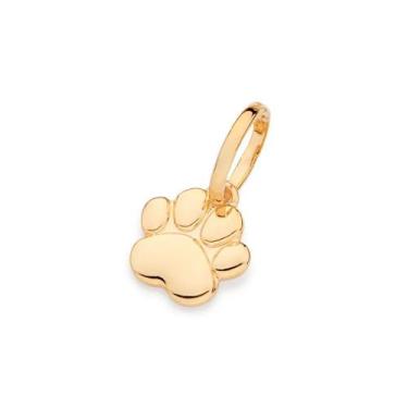 Imagem de Pingente banhado ouro 3x 24k 18k e 22k  feminino rommanel pata pet cac