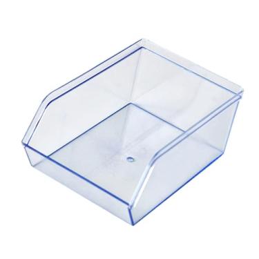 Imagem de DimyFew Caixa Organizadora de Maquiagem, Transparente, Estojo de Armazenamento, Expositor de Cosméticos, Azul limpo