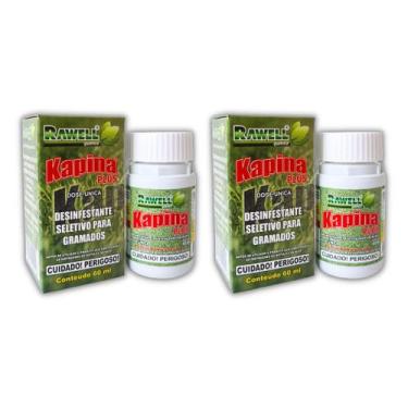 Imagem de Elimina Tiririca Kapina Plus 60ml Kit 2 UN Grama Esmeralda - RAWELL QU